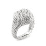 Anello da mignolo pallinato con cuore in argento 24,00 € Anelli Donna