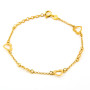 Bracciale con cuori e infinito in argento dorato 20,00 € Bracciali Donna