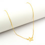 Zoppi Jewels|Collana con stella e infinito in argento dorato
