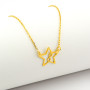 Zoppi Jewels|Collana con stella e infinito in argento dorato