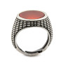 Anello Uomo con pietra rossa in argento 925 42,00 € Anelli Uomo