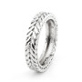 Zoppi Jewels:Anello uomo fascia a spiga in argento 925