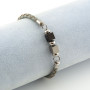 Bracciale uomo in acciaio e pelle grigia 26,00 € Bracciali Uomo