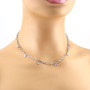 Collana donna in acciaio e cristalli rosa 23,00 € Collane Donna