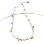 Collana donna in acciaio e cristalli color sabbia 23,00 € Collane Donna