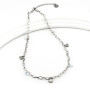 Zoppi Jewels|Collana donna in acciaio con cuori e cristalli bianchi