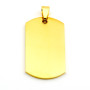 Medaglia 40x22 mm da personalizzare in acciaio dorato 17,00 € Medaglie personalizzabili