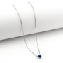 Zoppi Jewels:Collana punto luce blu zaffiro 8mm in argento:26,00 €
