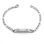 Bracciale con targhetta personalizzabile in acciaio 12,00 € Bracciali personalizzabili