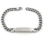 Zoppi Jewels|Bracciale con targhetta personalizzabile in acciaio brunito
