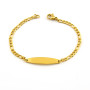 Zoppi Jewels:Bracciale Bimbo personalizzabile in acciaio dorato