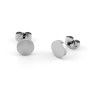 Orecchini a bottone 7mm in acciaio 6,00 € Orecchini Uomo