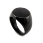 Zoppi Jewels|Anello uomo in acciaio nero personalizzabile