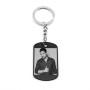 Zoppi Jewels:Portachiavi con logo o foto personalizzato in alluminio nero:20,00 €
