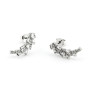 Zoppi Jewels:Orecchini curvi in argento e swarovski