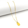 Collana con piccola medaglia in acciaio dorato 18,00 € Collane personalizzabili