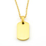 Collana con piccola medaglia in acciaio dorato 18,00 € Collane personalizzabili