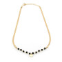 Zoppi Jewels:Collana con cuore e pietre nere in argento