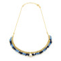 Girocollo con perla e pietre multicolor in argento 65,00 € Collane Donna
