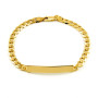 Bracciale con targa in argento dorato 48,00 € Bracciali Uomo
