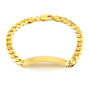 Zoppi Jewels:Bracciale maglia grumetta con targa in argento dorato:85,00 €