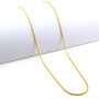 Zoppi Jewels:Catenina a funetta 60cm in argento dorato