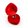Anello cuore in argento con pietra nera 45,00 € Anelli Donna