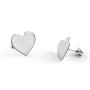 Orecchini cuore in argento personalizzabili 16,00 € Orecchini Donna
