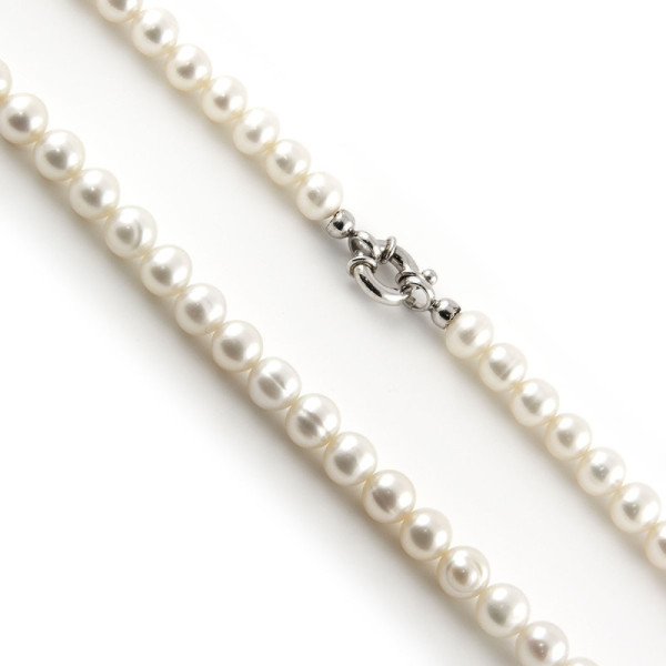 Zoppi Jewels|Collana di Perle coltivate 9 mm con susta in argento