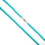 Zoppi Jewels:Collana di turchese di kultra 4mm lunga 50cm