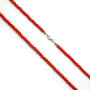 Collana di corallo di kultra 4mm lunga 50cm 14,00 € Collane con gemme