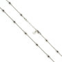 Girocollo a catena alternata con pallini ovali in argento 38,00 € Collane Donna