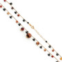 Zoppi Jewels:Collana in argento con pietre dure pendenti