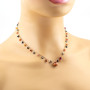Zoppi Jewels:Collana in argento con pietre dure pendenti