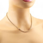 Zoppi Jewels:Collier in argento rosè a maglia coreana