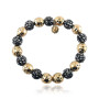Zoppi Jewels|Bracciale con sfere nere e oro