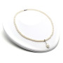 Collana di perle con goccia ovale e diamanti 670,00 € Collane con gemme