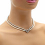 Collana di perle coltivate doppio filo bianco e grigio 860,00 € Collane con gemme