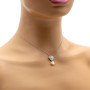 Zoppi Jewels|Collana con cuore in oro 18kt con diamanti e perla coltivata