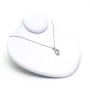 Collana in oro con acquamarina e diamante 460,00 € Collane oro diamanti