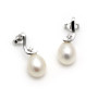 Zoppi Jewels|Orecchini in oro con perla a goccia e diamanti