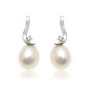 Zoppi Jewels|Orecchini in oro con perla a goccia e diamanti