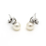 Zoppi Jewels:Orecchini in oro con perla 7-7,5 e diamanti:300,00 €