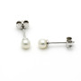 Zoppi Jewels|Orecchini con perle coltivate 5mm in oro bianco