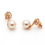 Zoppi Jewels|Orecchini oro rosa con perla e diamanti
