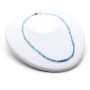 Zoppi Jewels|Girocollo di acquamarina 3,5 mm con susta in oro