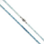 Zoppi Jewels|Girocollo di acquamarina 3,5 mm con susta in oro