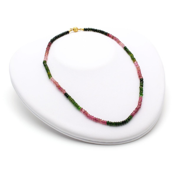 Zoppi jewels|Girocollo di tormalina multicolor con susta tonda in oro|375,00 €