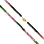 Girocollo di tormaline multicolor con susta tonda in oro 375,00 € Collane con gemme