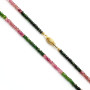 Collana di tormaline multicolor con susta a barile in oro 390,00 € Collane con gemme